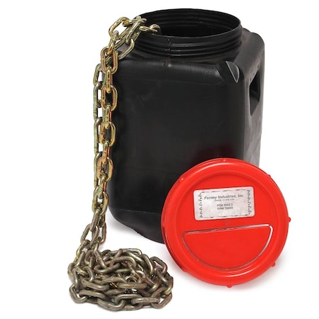 Forney Grade 70 G70 Tow Chain Yellow Zinc Coated, 5/16 in x 92ft 70403